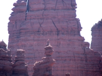 Climber at Fisher Towers